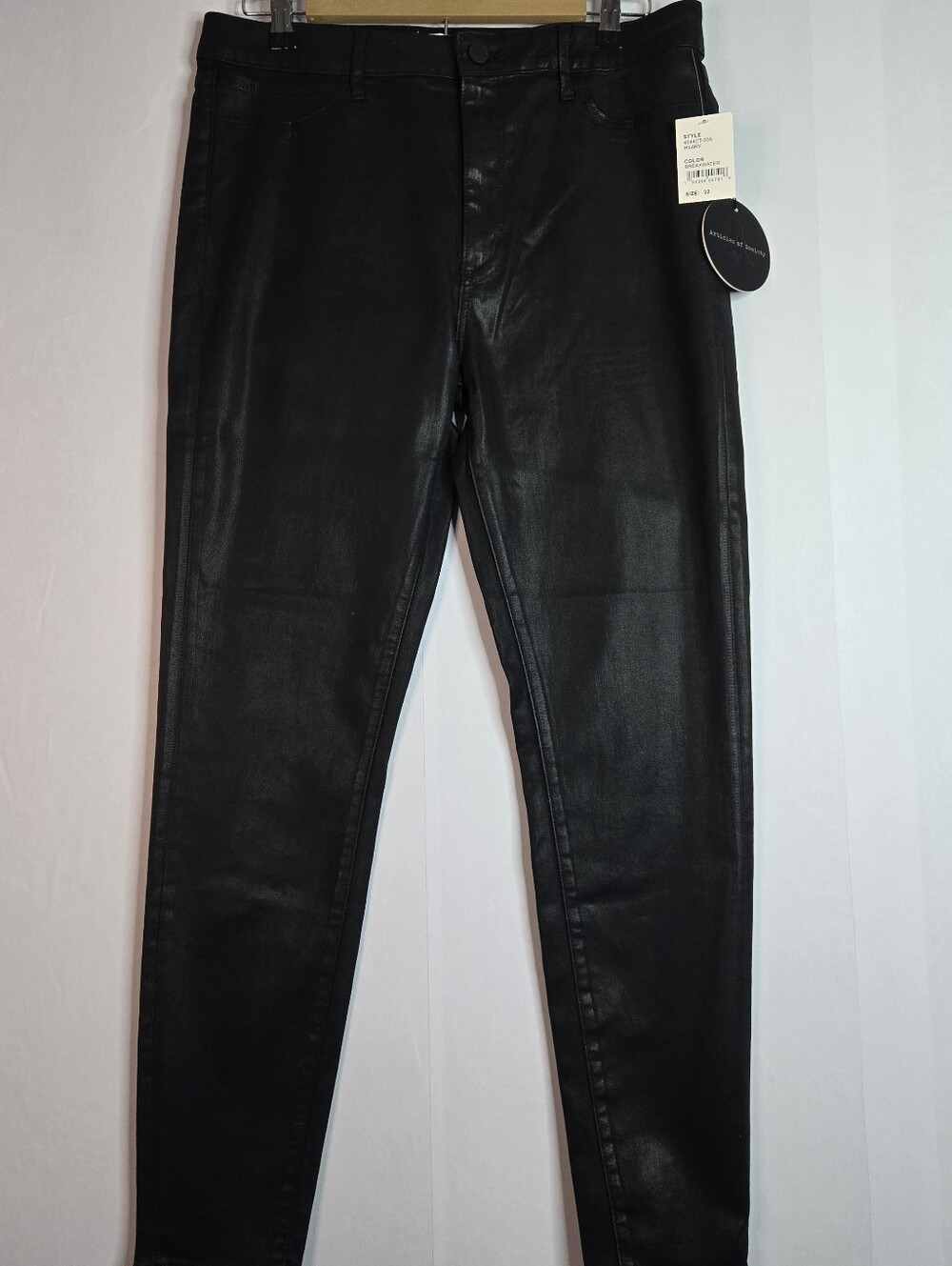 Articles Of Society Woman Size 32 Hilaryhigh Waist Ankle Skinny Black Jeans NWT
